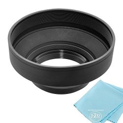 49MM Soft Lens Hood For Canon Eos M6 Eos M50 Eos M100 Mirrorless Digital Camera With Ef 15-45MM Lens