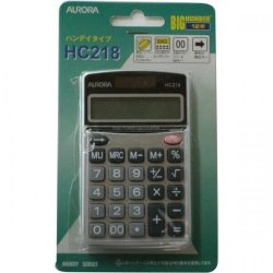 United Color Systems HC218 Aurora Japan Handy Calculator 12 Digit Display