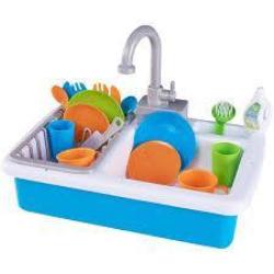 4AKID Toy Wash-up Kitchen Sink - Assorted Colours - Blue