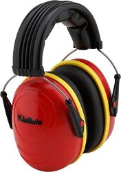 Kidsafe Hearing Protector Over-the-head Earmuffs By Tasco Nrr 25 Made In Usa Red