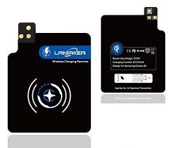 GALAXY S5 Wireless Charging Receiver Laniakea Ultra Thin Qi Standard Wireless Charging Receiver Module For Samsung S5 I9600 I9700 Black