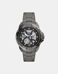 Fossil Bronson Smoke Stainless Steel Watch - One Size Fits All Grey
