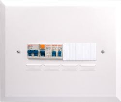 Distribution Board Flush Mounted Populated 9 Way