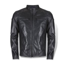 Brando Russel Black Leather Jacket - Large