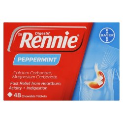 Rennie Antacid 48 Tablets - Peppermint