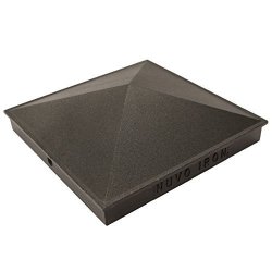 Nuvo Iron Decorative Pyramid Aluminium Post Cap For 7.5" X 7.5" 8" X 8" Posts - Black