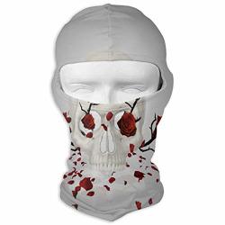 Balaclava Skull With Roses Full Face Masks Ski Sports Cap Motorcycle Hood For Cycling Sports Snowboard