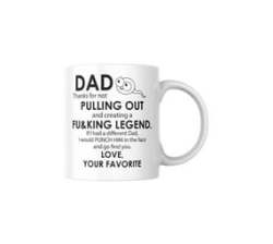 Thanks For Not Pulling Out Dad Coffee Mug