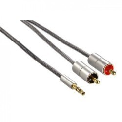 Hama Aluline Connecting Cable 3.5mm Stereo Jack Plug