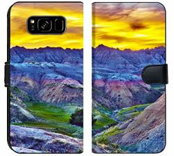 Samsung Galaxy S8 Plus Flip Fabric Wallet Case Image Id: 14301002 Hdr Sunset In The Badlands South Dakota Usa High Dynamic Range Photo