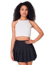 American Apparel Women's Tennis Skirt Size L Black