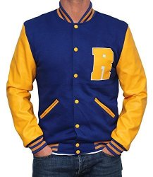 blue yellow letterman jacket