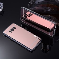 Mirror Electroplating Soft Tpu Case For Samsung S8 Back Cover Phone Cases Rose Gold