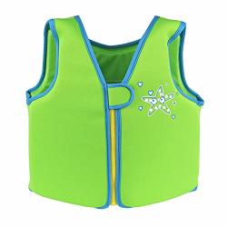 Ailike Eva Swim Jacket Float Suit Buoyancy Vest Trainning Aid For Kids Children Green M - 1-3 Years Suggest Weight: 22-33LB