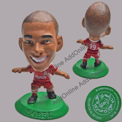 No.19 Babel Soccer Figurine In Liverpool F.c. Jersey. Collector No Mc12508