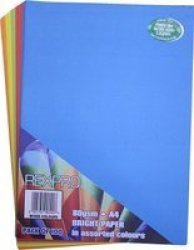 A4 Bright Paper 80GSM Assorted Colours 100 Sheets