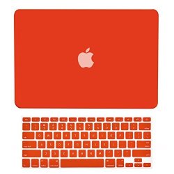 Topcase 2 In 1 Retina 13-INCH Red Rubberized Hard Case Cover For Apple Macbook Pro 13.3" With Retina Display Model: A1425 And A1502 Release