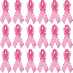 Llxieym Breast Cancer Awareness Pink Paper Ribbon Cutouts Pink Ribbon Cutouts Paper Cards 60 Pieces