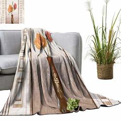 Yoyi Warm Blanket Wflower Texture Winter Lightweight Thermal Blankets For Couch Bed Sofa 60"X78