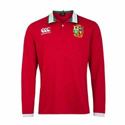 Canterbury Of New Zealand British And Irish Lions Rugby Men's Long Sleeve Classic Jersey Tango Red 3XL