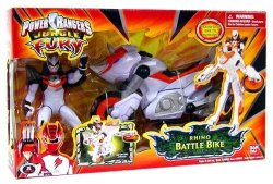 Bandai Power Ranger Jungle Fury Power Ranger Cycles With 5" Figure - Rhino Battle Bike