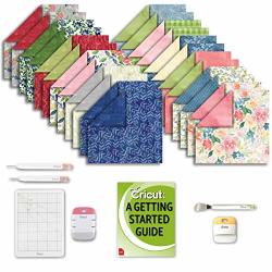 Cricut Machine Natalie Malan Deluxe Paper: Watercolor Florals Packs Essential Craft Tools Kit And Project Eguide Bundle