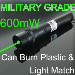 Focus Adjustable Can Burn Match Military Grade Ultra Powerful 600mw 532nw Green Beam Laser Pointer