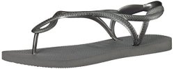 Havaianas Women's Luna Sandal Steel Grey 37 38 Br 7-8 M Us
