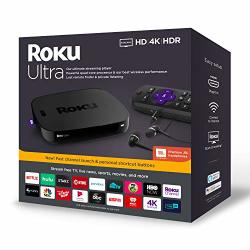 Roku Ultra Streaming Media Player 4K HD HDR With Premium Jbl Headphones