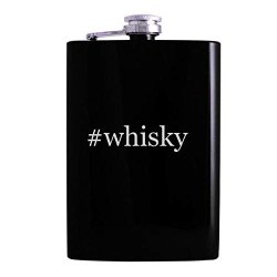 Whisky - 8OZ Hashtag Hip Alcohol Drinking Flask Black