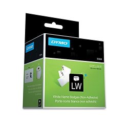 Dymo 30856 Name Badge Insert Labels 2-7 16 X 4-3 16 White 250 BOX