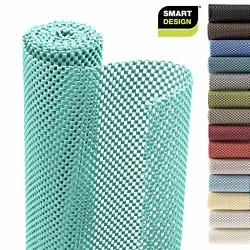 Smart Design Shelf Liner W premium Grip - Wipes Clean - Cutable Material - Non Slip Design - For Shelves Drawers Flat Surfaces - Kitchen