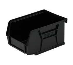- Bin - Black Plastic Storage Bin 135MM X 105MM X 75MM Pack Of 96