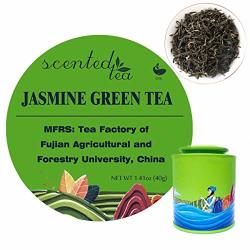 Cjxwj Tradition Jasmine Green Tea Bags Loose Leaf With Real Jasmine Blossoms 40G 15BAGS . Honor Produced By University Of Fujian Agricultural&forestry The Original Jasmine Tea