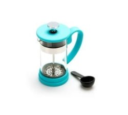 Blue Elegant Houseware 1 Litre Coffee Plunger With Spoon