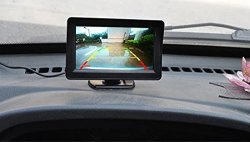 4.3 Inch Tft Lcd Monitor + Car Reverse Rearview Back Up Camera Parking Kit Generic