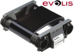 EvoLIS Black Monochrome Printer Ribbon For BADGY100 And 200 Printers