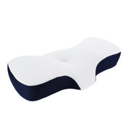 Contoured Memory Foam Spinal And Neck Support Butterfly Pillow