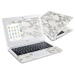 Mightyskins Skin Compatible With Acer Chromebook 11 CB3-111-C670 Wrap Cover Sticker Skins White Marble