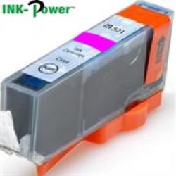 Inkpower Generic For Canon C521 For Use With Canon Pixma IP3600 IP4600 IP4700 MP540 MP550 MP560 MP620 MP630 MP640 MP980 MP990 MX860 MX870 Magenta