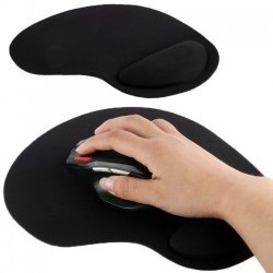 Tuff-Luv A4_68 Ultra Slim Pad And Cloth Wrist Supporter Mouse Pad - Black
