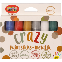 Crazy Crafts Paint Sticks - Metallic