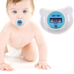 New Practical Baby Infants Lcd Digital Mouth Pacifier Thermometer - Pink