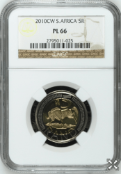 2010cw R5 Oom Paul Pl66 Extremely Low Mintage 17 Graded In Total