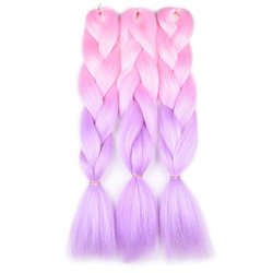 Deals On Bacana Hair Jumbo Braiding Hair Light Pink Light Purple