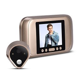 Wireless Video Doorbel 3.2" LED 1MP HD Digital Peephole Door Viewer Camera With Photo Recording 160 Visual Angle Micro Sd Card 32GB Peephole Smart