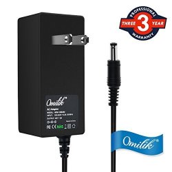 Omilik 6FT 12V Ac Adapter Charger For Seagate 1TB External Hard Drive 9SF2A4-500 Rca DRC98090 S 9 Portable DVD Player Bose Soundlink MINI I