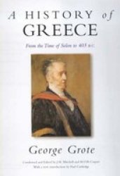 A History of Greece: From the Time of Solon to 403 BC