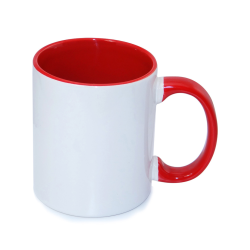 Red Inner handle Colour Sublimation Mug 11OZ