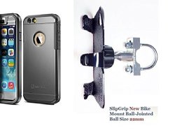 Slipgrip U-bolt Bike Holder For Apple Iphone 8 Plus Using New Trent Trentium 8L Case